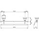 Приобрести Полотенцедержатель 63 см Nicolazzi Teide Chic 1498CR15C в магазине сантехники Santeh-Crystal.ru