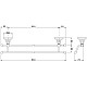 Заказать Полотенцедержатель 63 см Nicolazzi Le Pietre 1498CR09 в магазине сантехники Santeh-Crystal.ru