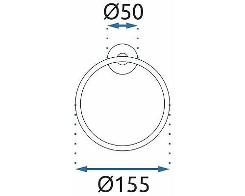 Заказать Кольцо для полотенец Rea Mist REA-80027 в магазине сантехники Santeh-Crystal.ru