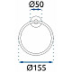 Заказать Кольцо для полотенец Rea Mist REA-80027 в магазине сантехники Santeh-Crystal.ru