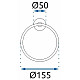Купить Кольцо для полотенец Rea Mist REA-80028 в магазине сантехники Santeh-Crystal.ru