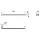 Купить Полотенцедержатель 60 см Ideal Standard Conca T4499A5 в магазине сантехники Santeh-Crystal.ru