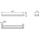 Заказать Полотенцедержатель 60 см Ideal Standard Conca T4501A2 в магазине сантехники Santeh-Crystal.ru