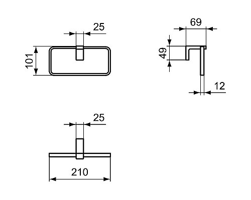 Заказать Кольцо для полотенец Ideal Standard Conca T4502A2 в магазине сантехники Santeh-Crystal.ru