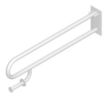 Поручень 83,4 см опорный складной Jika Universum 3897160030001