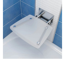 Cиденье для душа Ravak Ovo B полупрозрачное белое B8F0000016