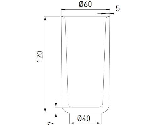 Стакан для зубных щеток Salini S-Stone Gocce 1901201F настольный, покраска по RAL матовый полностью