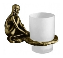 Стакан с держателем бронза Art&Max Juno AM-0714-B
