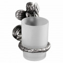 Стакан с держателем серебро Art&Max Fairy AM-0984-T