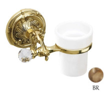 Стакан с держателем бронза Art&Max Barocco Crystal AM-1787-Br-C