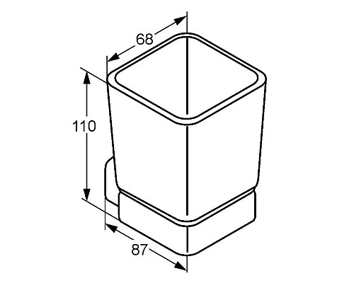 Купить Стакан Kludi E2 4997505 в магазине сантехники Santeh-Crystal.ru