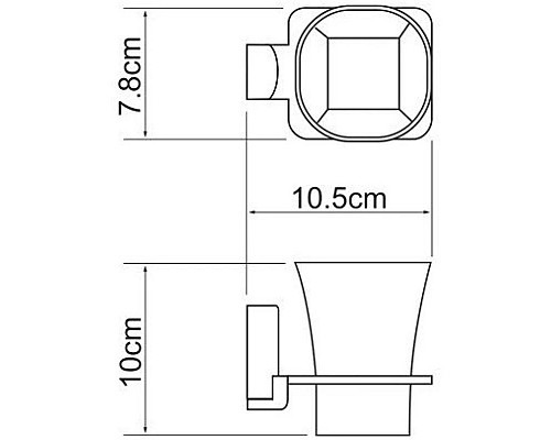 Купить Стакан WasserKRAFT Leine K-5028WHITE в магазине сантехники Santeh-Crystal.ru