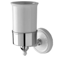 Стакан хром/белый Devon&Devon Dorothy DOR403CR