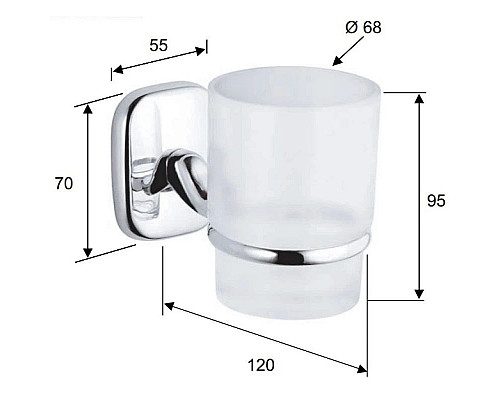 Santeh-Crystal.ru: Стакан Remer Suite SU15CR Купить Стакан Remer Suite SU15CR в магазине сантехники Santeh-Crystal.ru