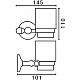 Купить Стакан Art&Max Antic Crystal AM-E-2668SJ-Cr в магазине сантехники Santeh-Crystal.ru