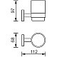 Купить Стакан Aquanet 00241912 в магазине сантехники Santeh-Crystal.ru