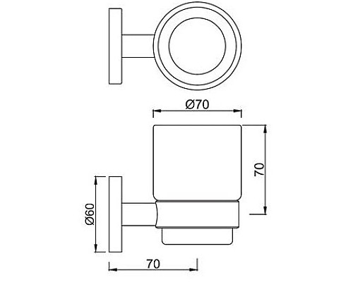 Купить Стакан Jaquar Continental ACN-CHR-1141N в магазине сантехники Santeh-Crystal.ru