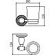 Заказать Стакан Savol 66C S-006658C в магазине сантехники Santeh-Crystal.ru