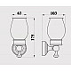 Купить Стакан Magliezza Primavera 80305-BR в магазине сантехники Santeh-Crystal.ru