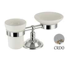 Стакан с мыльницей Migliore Mirella ML.MRL-M067.CRDO