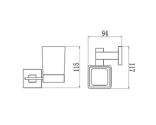 Купить Стакан Savol 65A S-06558A в магазине сантехники Santeh-Crystal.ru