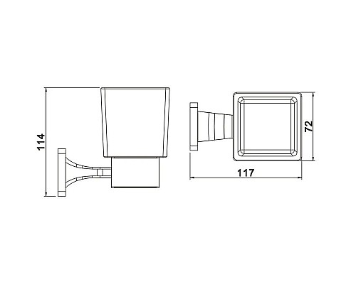 Купить Стакан Rose RG1512H в магазине сантехники Santeh-Crystal.ru