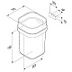 Купить Стакан Am.Pm Func A8F34300 в магазине сантехники Santeh-Crystal.ru