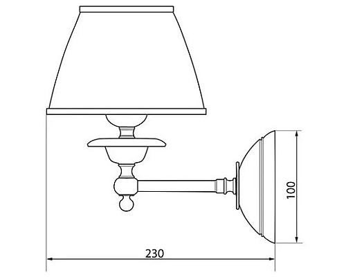 Заказать Светильник Caprigo 2240-ORO в магазине сантехники Santeh-Crystal.ru