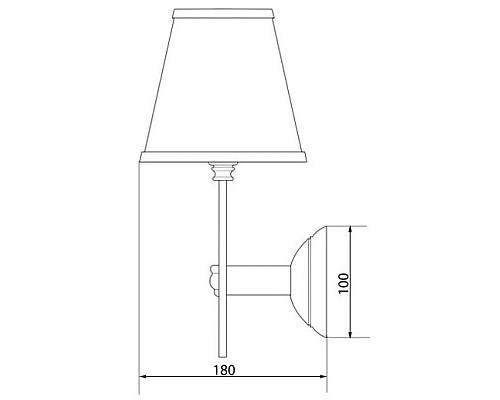 Купить Светильник Caprigo 0083/1F-VOT PRCC/16 в магазине сантехники Santeh-Crystal.ru