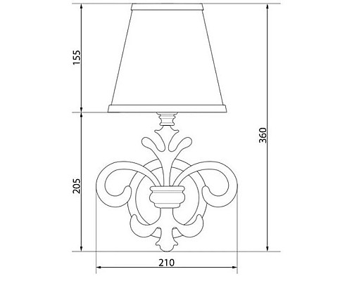 Купить Светильник Caprigo 0083/1F-VOT PRCC/16 в магазине сантехники Santeh-Crystal.ru