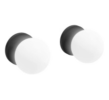 Набор настенных светильников 2 шт серый матовый Jacob Delafon Cleo 1889 EB729-MWB