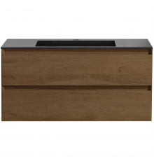 Тумба под раковину Vincea Luka VMC-2L100TO 99 см, подвесная, дуб табачный