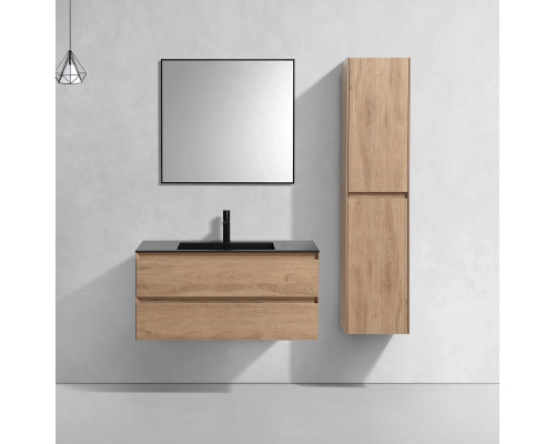 Тумба под раковину Vincea Luka VMC-2L100NO 99 см, подвесная, натуральный дуб