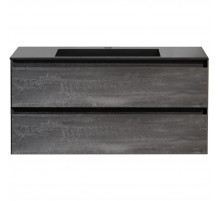 Тумба под раковину Vincea Luka VMC-2L100GS 99 см, подвесная, серый камень