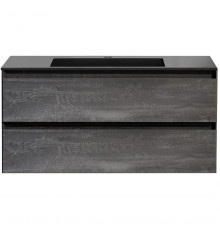 Тумба под раковину Vincea Luka VMC-2L100GS 99 см, подвесная, серый камень