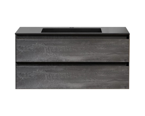 Тумба под раковину Vincea Luka VMC-2L100GS 99 см, подвесная, серый камень