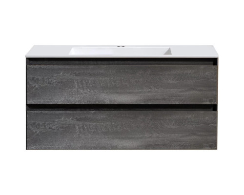 Тумба под раковину Vincea Luka VMC-2L100GS 99 см, подвесная, серый камень