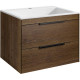 Тумба под раковину Vincea Chiara 2D VMC-2C2600TO 59,2 см, подвесная, дуб табачный
