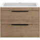 Тумба под раковину Vincea Chiara 2D VMC-2C2600NO 59,2 см, подвесная, натуральный дуб