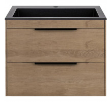 Тумба под раковину Vincea Chiara 2D VMC-2C2600NO 59,2 см, подвесная, натуральный дуб