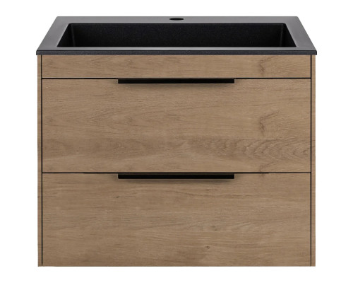 Тумба под раковину Vincea Chiara 2D VMC-2C2600NO 59,2 см, подвесная, натуральный дуб