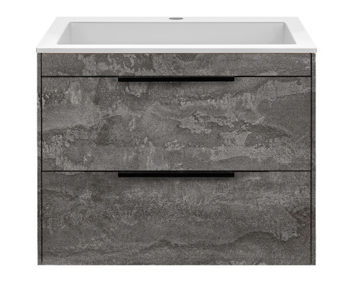 Тумба под раковину Vincea Chiara 2D VMC-2C2600GS 59,2 см, подвесная, серый камень