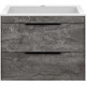 Тумба под раковину Vincea Chiara 2D VMC-2C2600GS 59,2 см, подвесная, серый камень