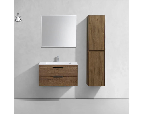 Тумба под раковину Vincea Chiara 2D VMC-2C2800TO 79,2 см, подвесная, дуб табачный