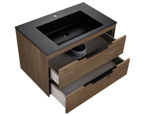 Тумба под раковину Vincea Chiara 2D VMC-2C2800TO 79,2 см, подвесная, дуб табачный