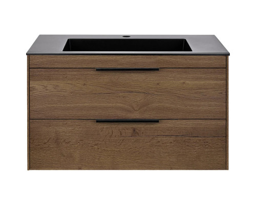 Тумба под раковину Vincea Chiara 2D VMC-2C2800TO 79,2 см, подвесная, дуб табачный