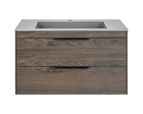 Тумба под раковину Vincea Chiara 2D VMC-2C2800RO 79,2 см, подвесная, темный дуб