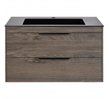 Тумба под раковину Vincea Chiara 2D VMC-2C2800RO 79,2 см, подвесная, темный дуб