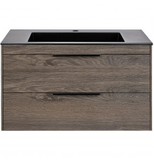 Тумба под раковину Vincea Chiara 2D VMC-2C2800RO 79,2 см, подвесная, темный дуб