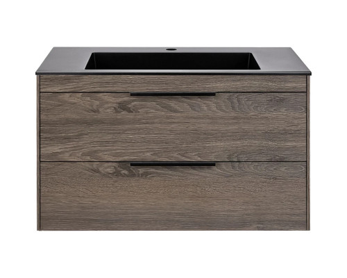 Тумба под раковину Vincea Chiara 2D VMC-2C2800RO 79,2 см, подвесная, темный дуб